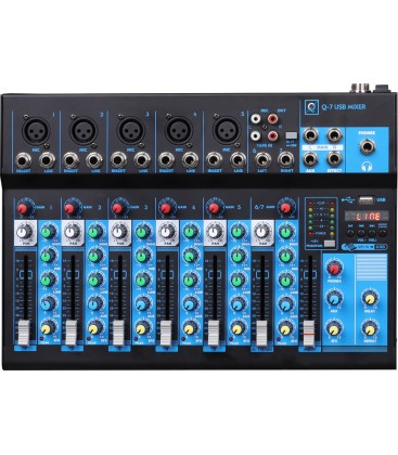 MESA DE SONIDO OQAN Q7-USB MIXER MK2