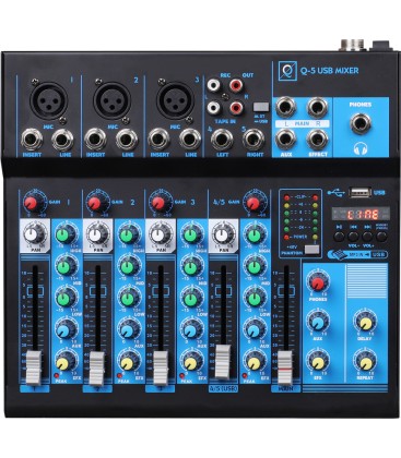 MESA DE SONIDO OQAN Q5-USB MIXER MK2