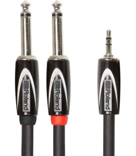 CABLE MINIJACK ESTEREO A DOBLE JACK MONO ROLAND RCC-10-3528