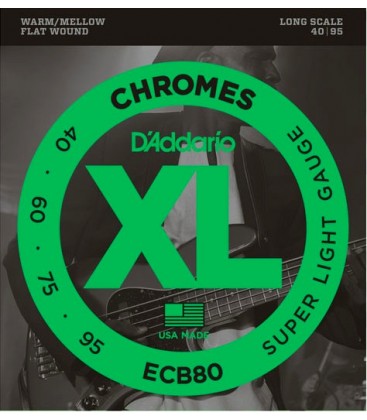 CUERDAS PARA BAJO DADDARIO ECB80 SUPER LIGHT CHROMES