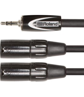 XLR mâle vers RCA 3 m Câble d’interconnexion gamme Black Roland RCC-10-RCXM