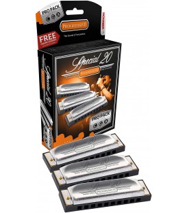 PACK DE ARMONICAS DIATONICAS HOHNER SPECIAL 20 PRO PACK