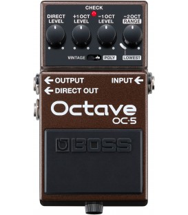 PEDAL OCTAVADOR PARA GUITARRA Y BAJO BOSS OC-5