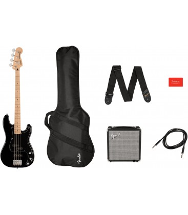 PACK DE BAJO ELECTRICO SQUIER AFFINITY PRECISION BASS PJ MN BK