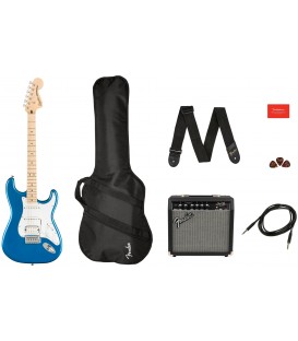 PACK DE GUITARRA ELECTRICA SQUIER AFFINITY STRAT HSS MN LPB