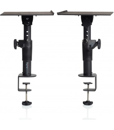 PAREJA DE SOPORTES DE MORDAZA PARA MONITORES GATOR FRAMEWORKS GFW-SPKSTMNCMP