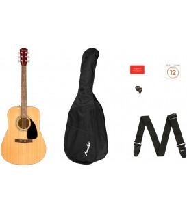 PACK DE GUITARRA ACUSTICA FENDER FA-115 DREADNOUGHT NATURAL