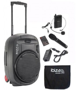 ALTAVOZ AMPLIFICADO PORTATTIL IBIZA SOUND PORT12UHF-MKII