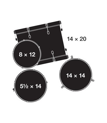 SET DE CASCOS DE BATERIA GRETSCH CATALINA CLUB GAB