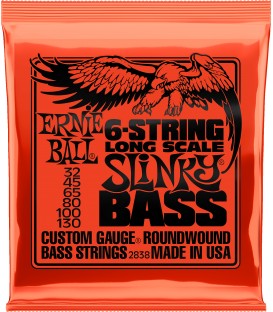 SET DE 6 CUERDAS PARA BAJO ELECTRICO ERNIE BALL 2838 SLINKY