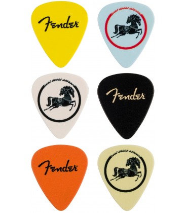 LATA DE PUAS FENDER GEORGE HARRISON DARK HORSE PICK TIN