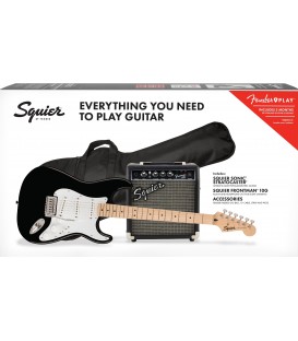 PACK DE GUITARRA ELECTRICA SQUIER SONIC STRATOCASTER BK