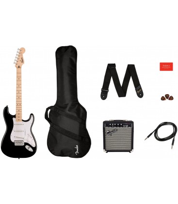 PACK DE GUITARRA ELECTRICA SQUIER SONIC STRATOCASTER BK