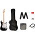 PACK DE GUITARRA ELECTRICA SQUIER SONIC STRATOCASTER BK