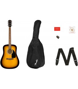 PACK DE GUITARRA ACUSTICA FENDER FA-115 DREADNOUGHT SUNBURST