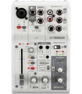 MEZCLADOR CON INTERFAZ DE AUDIO USB YAMAHA AG03 MK2