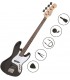 PACK DE BAJO ELECTRICO OQAN QBE-JB35 BK