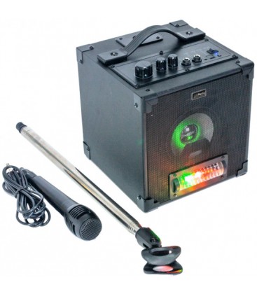 CONJUNTO DE ALTAVOZ Y MICROFONO IBIZA SOUND PARTY-SINGER