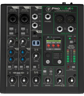 MEZCLADOR ANALOGICO DE 6 CANALES MACKIE PROFX6V3+
