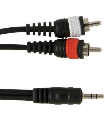 CABLE MINIJACK-2RCA DE 3 METROS ALPHA AUDIO 190.165