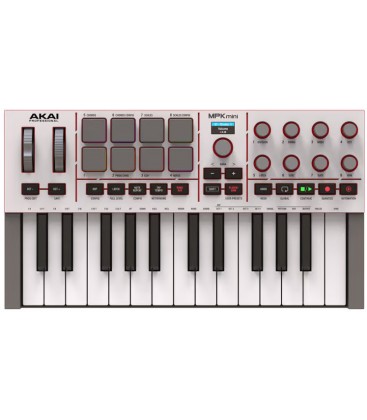 TECLADO CONTROLADOR AKAI PROFESSIONAL MPK MINI IV GRAY