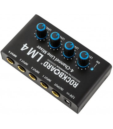 MEZCLADOR DE LINEA DE 4 CANALES ROCKBOARD LM 4