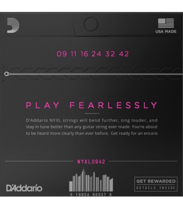 SET DE CUERDAS PARA GUITARRA ELECTRICA DADDARIO NYXL0942
