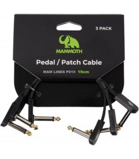 PACK DE 3 CABLES DE 15 CM PARA PEDALES MAMMOTH MAM-LINES-P015