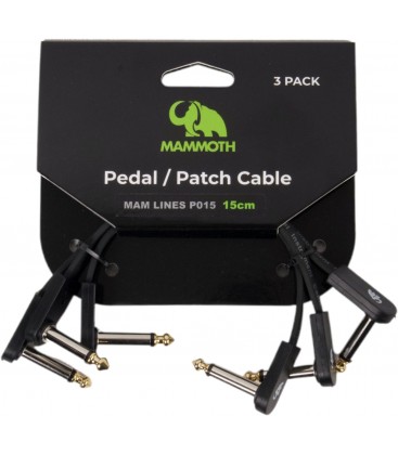 PACK DE 3 CABLES DE 15 CM PARA PEDALES MAMMOTH MAM-LINES-P015