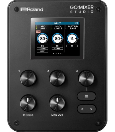 MEZCLADOR E INTERFAZ DE AUDIO ROLAND GO:MIXER STUDIO