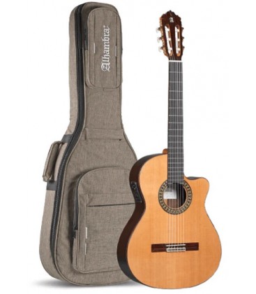 GUITARRA ELECTROCLASICA CON FUNDA ALHAMBRA 5 P CW E8