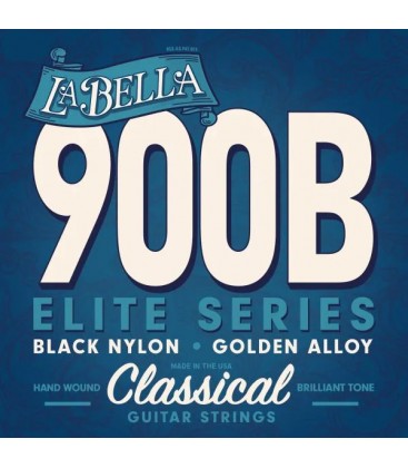SET DE CUERDAS PARA GUITARRA CLASICA LA BELLA 900B ELITE BLACK NYLON