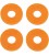 PACK DE CUATRO BLOQUEOS DE CORREA ERNIE BALL 5621 ORANGE
