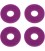 PACK DE CUATRO BLOQUEOS DE CORREA ERNIE BALL 5618 PURPLE