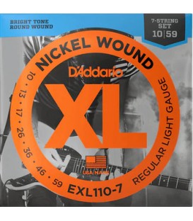 SET 10-59 PARA GUITARRA ELECTRICA DE 7 CUERDAS D'ADDARIO EXL110-7
