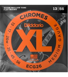 SET DE CUERDAS 13-56 DE ENTORCHADO PLANO DADDARIO ECG26 CHROMES