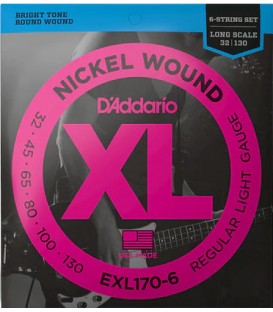 SET DE 6 CUERDAS 32-130 PARA BAJO ELECTRICO DADDARIO EXL170-6