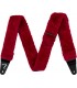 CORREA FENDER POODLE PLUSH STRAP RED