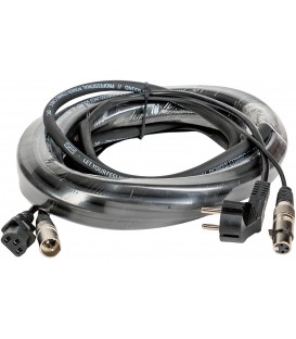 CABLE DE AUDIO Y CORRIENTE DE 10 METROS QFLASH KHYB10
