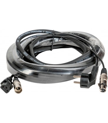 CABLE DE AUDIO Y CORRIENTE DE 10 METROS QFLASH KHYB10