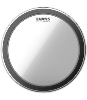 PARCHE BATIDOR TRANSPARENTE DE 18" PARA BOMBO EVANS BD18EMAD2