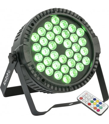 FOCO PAR LED IBIZA LIGHT THINPAR-36X1W-RGB
