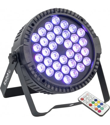 FOCO PAR LED IBIZA LIGHT THINPAR-36X1W-RGB