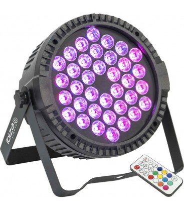 FOCO PAR LED IBIZA LIGHT THINPAR-36X1W-RGB