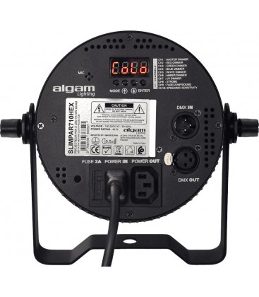 FOCO PAR 7X10W RGBWA+UV ALGAM LIGHTING SLIMPAR 710 HEX