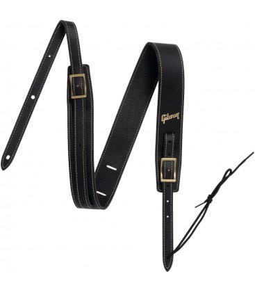CORREA DE CUERO CURTIDO GIBSON THE TROUBADOUR BLACK