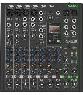 MEZCLADOR DE 10 CANALES CON BATERIA MACKIE PROFX10 GO