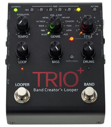 PEDAL DE ACOMPAÑAMIENTO Y LOOPER DIGITECH TRIO+