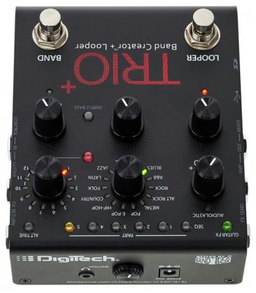 PEDAL DE ACOMPAÑAMIENTO Y LOOPER DIGITECH TRIO+