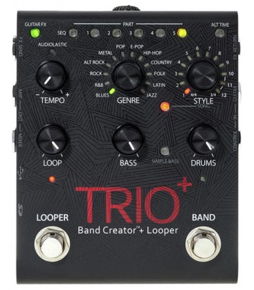 PEDAL DE ACOMPAÑAMIENTO Y LOOPER DIGITECH TRIO+